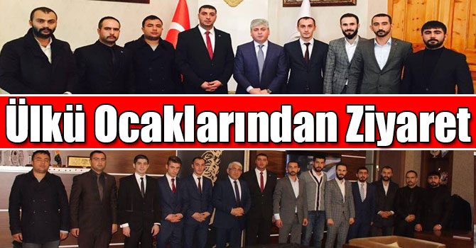 Kars Ülkü Ocaklarından Valilik ve Belediye’ye Ziyaret