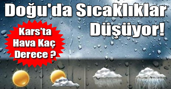 Doğu'da Sıcaklıklar Düşüyor! Kars'ta Hava Kaç Derece ?