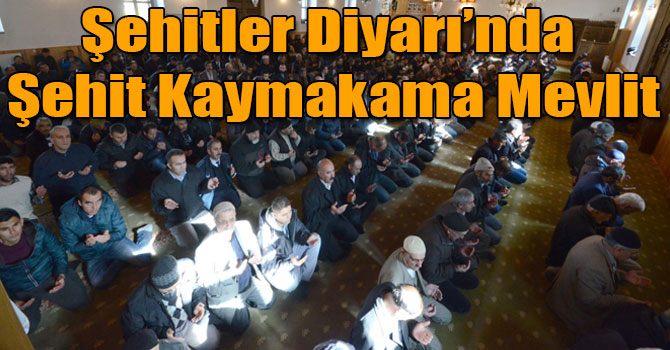 Şehitler Diyarı’nda Şehit Kaymakama Mevlit