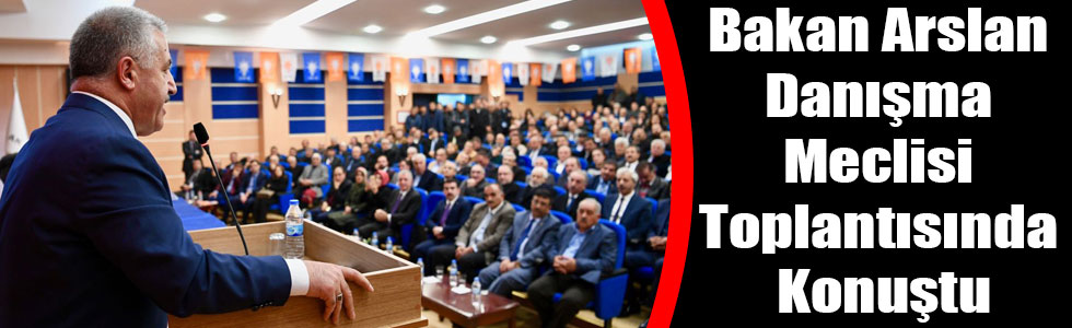 Bakan Arslan Danışma Meclisi Toplantısında Konuştu