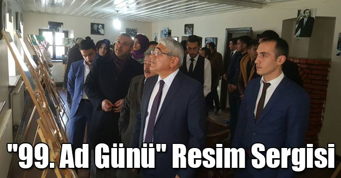 Kars Ülkü Ocakları’ndan "99. Ad Günü" Resim Sergisi