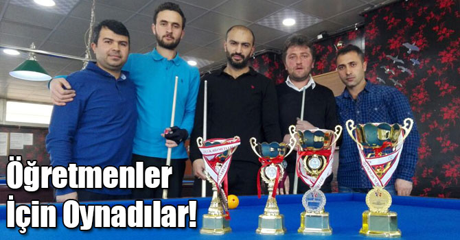Kars'ta "Öğretmenler Günü Bilardo Turnuvası" Sona Erdi