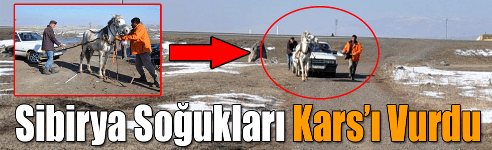 Sibirya Soğukları Kars’ı Vurdu