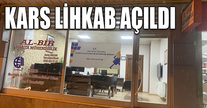 KARS LİHKAB AÇILDI