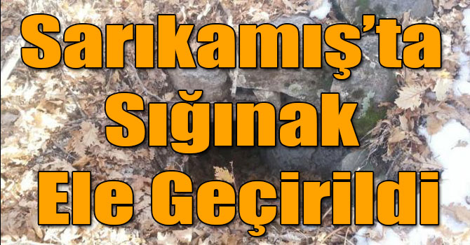 Sarıkamış’ta Sığınak Ele Geçirildi