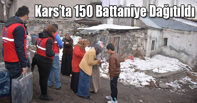 Kars’ta 150 Battaniye Dağıtıldı
