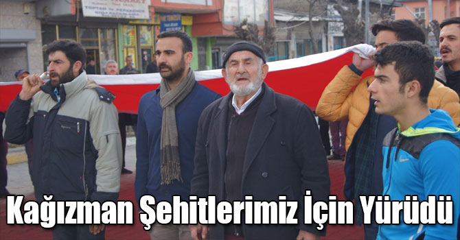 Kağızman Şehitlerimiz İçin Yürüdü