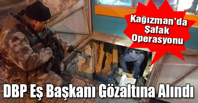 Kağızman’da DBP Eş Başkanı Gözaltına Alındı