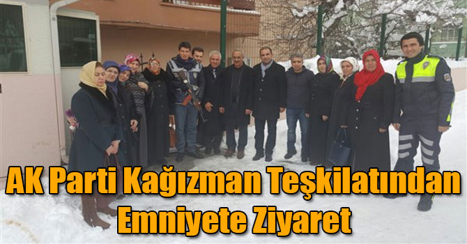 AK Parti Kağızman Teşkilatından Emniyete Ziyaret