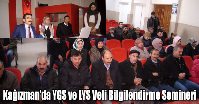 Kağızman'da YGS ve LYS Veli Bilgilendirme Semineri