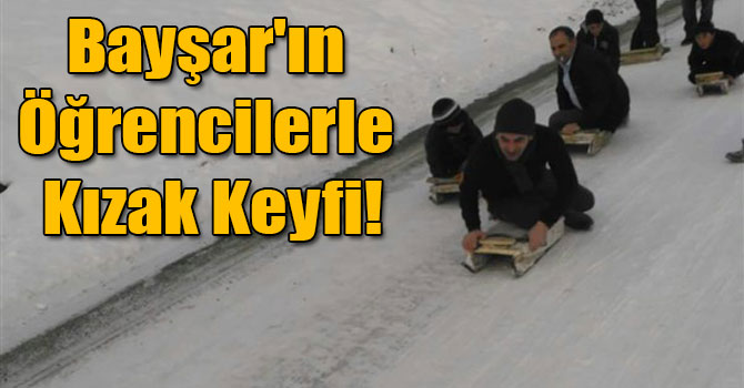 Bayşar'ın Öğrencilerle Kızak Keyfi!