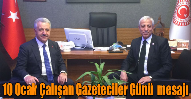 Kars Milletvekilleri Ahmet Arslan ve Yunus Kılıç'ın 10 Ocak Çalışan Gazeteciler Günü mesajı