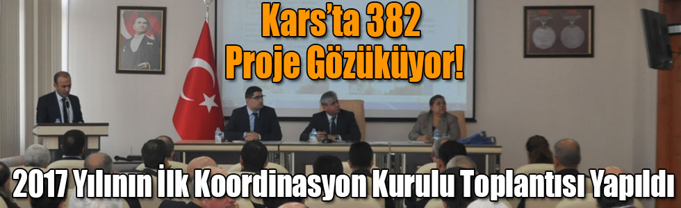 Kars’ta 2017 Yılının İlk Koordinasyon Kurulu Toplantısı Yapıldı