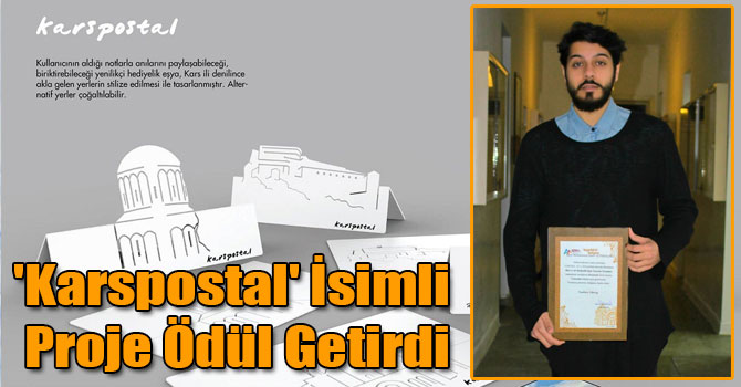 'Karspostal' İsimli Proje Ödül Getirdi