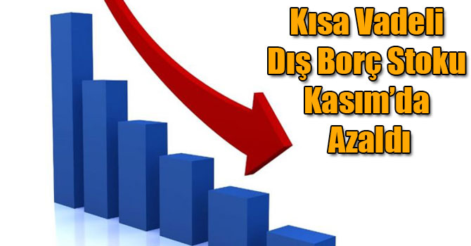 Kısa Vadeli Dış Borç Stoku Kasım’da Azaldı