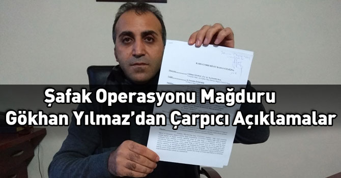Gökhan Yılmaz'dan Basın Açıklaması