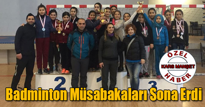 Kars'ta Badminton Müsabakaları Sona Erdi