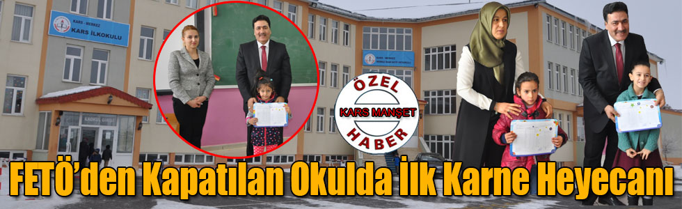 FETÖ’den Kapatılan ve Bakanlığa Devredilen Okulda İlk Karne Heyecanı