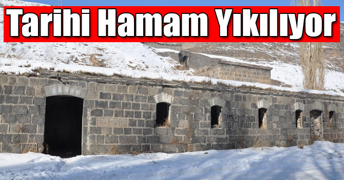 Kars'ta Tarihi Hamam Yıkılıyor