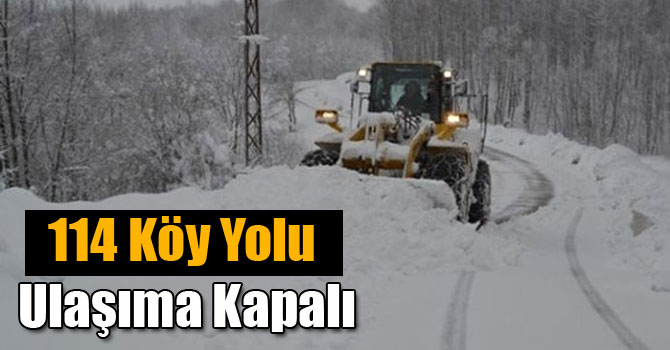 Kars'ta 114 Köy Yolu Ulaşıma Kapalı