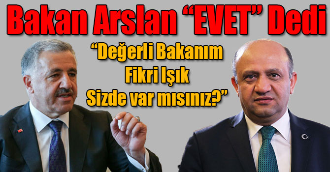 Bakan Arslan'dan ''Güçlü Türkiye İçin Evet' Kampanyasına Destek