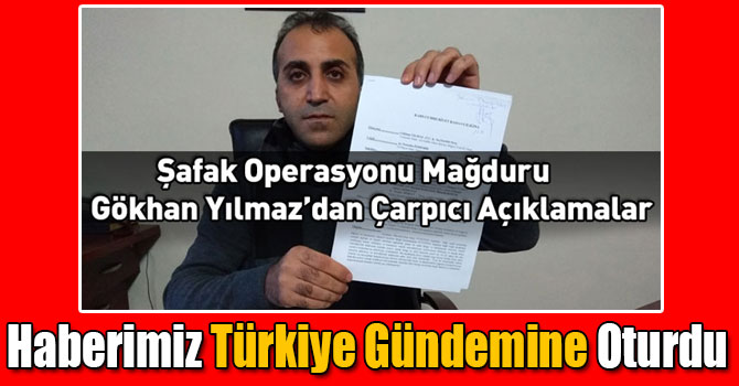 Haberimiz Türkiye Gündemine Oturdu