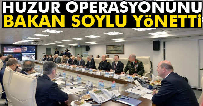 İçişleri Bakanı Soylu “Türkiye Güven-Huzur (3)” Uygulamasını Canlı Bağlantılarla Takip Etti