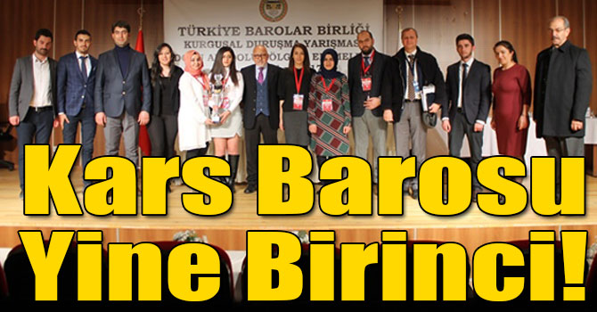 Kurgusal Duruşma Yarışması Bölge Birincileri Belirlendi, Doğu Anadolu Bölgesi Birincisi Kars Barosu!