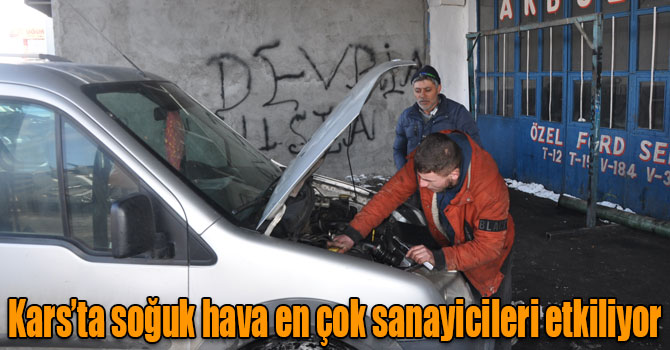 Kars’ta soğuk hava en çok sanayicileri etkiliyor