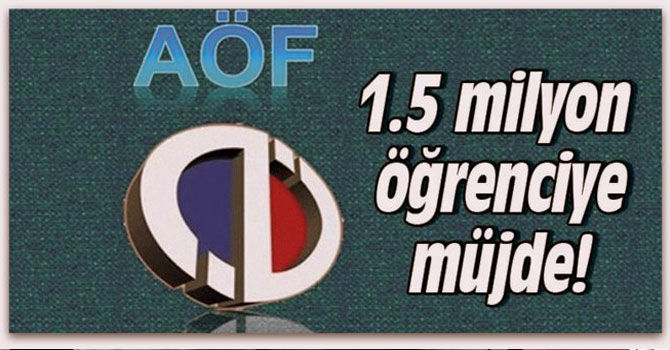 Yaklaşık 1,5 milyon öğrenciye müjde