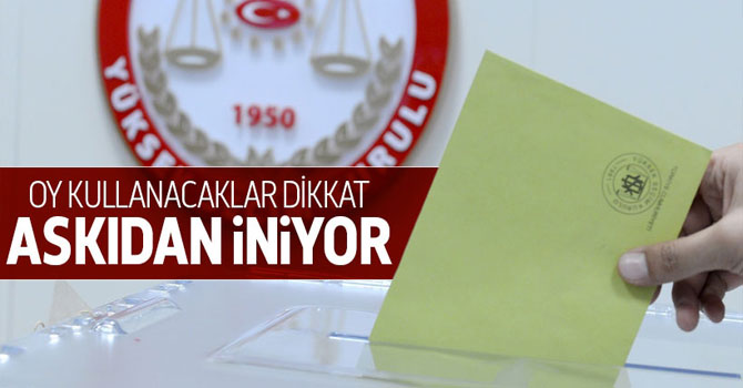 Seçmen Listeleri Askıdan İniyor