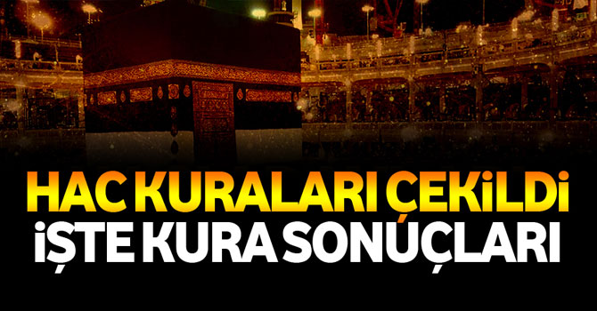 Hac Kuraları Çekildi, Sonuçlar Açıklandı