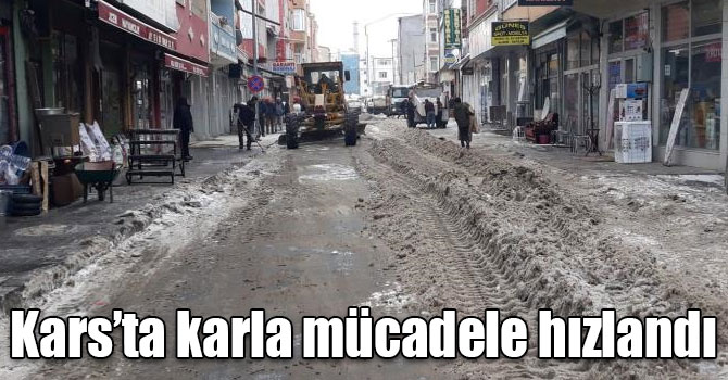 Kars’ta bahar havası karla mücadeleyi hızlandırdı