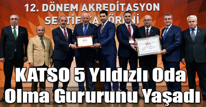 KATSO 5 Yıldızlı Oda Olma Gururunu Yaşadı