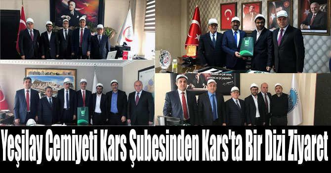 Yeşilay Cemiyeti Kars Şubesinden Kars'ta Bir Dizi Ziyaret