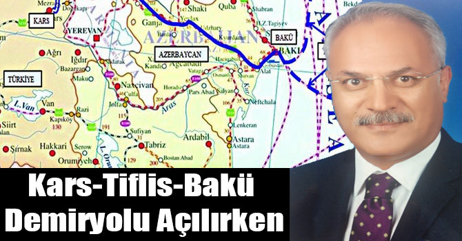 Kars-Tiflis-Bakü Demiryolu Açılırken