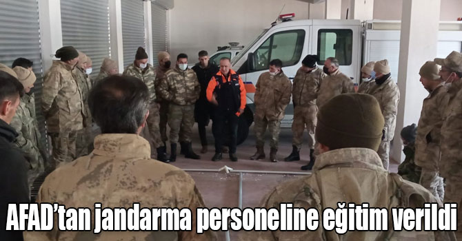 AFAD’tan jandarma personeline eğitim verildi