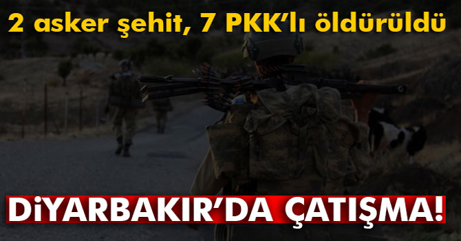 Lice’de iki ayrı noktada çatışma: 2 asker şehit oldu, 7 terörist öldürüldü