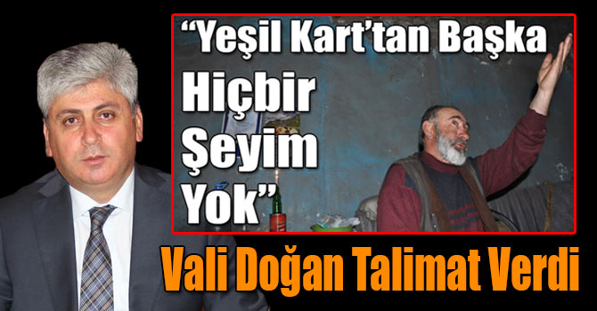 Vali Doğan Talimat Verdi Yaşlı Adamın Elektriği Bağlandı