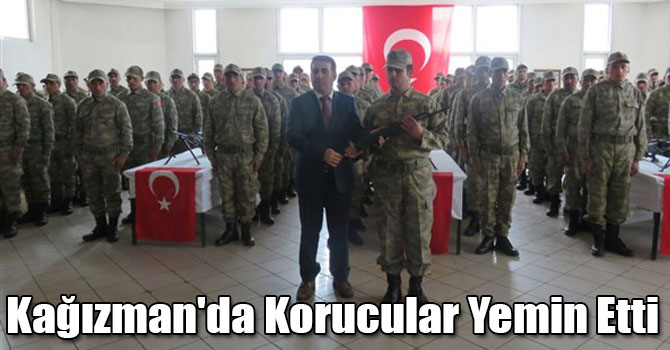 Kağızman'da Korucular Yemin Etti