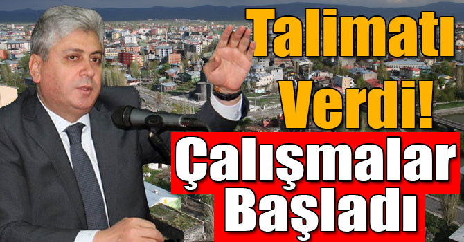 Kars Valisi Rahmi Doğan Talimatı Verdi, Çalışmalar Başladı