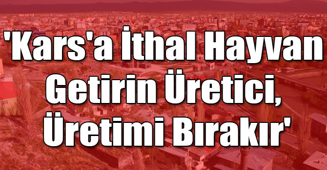 'Kars'a İthal Hayvan Getirin Üretici, Üretimi Bırakır'