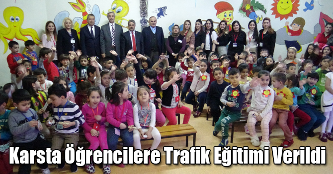 Karsta Öğrencilere Trafik Eğitimi Verildi