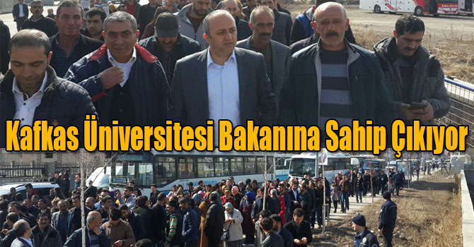 Kafkas Üniversitesi Bakanına Sahip Çıkıyor