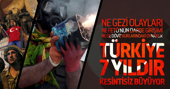 Türkiye 7 Yıldır Kesintisiz Büyüyor