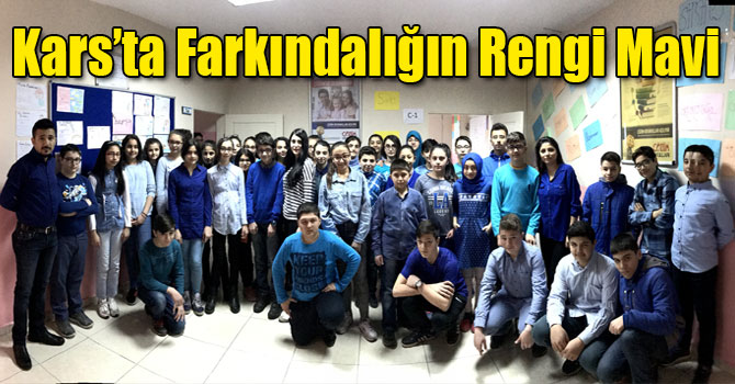 Kars’ta Farkındalığın Rengi Mavi