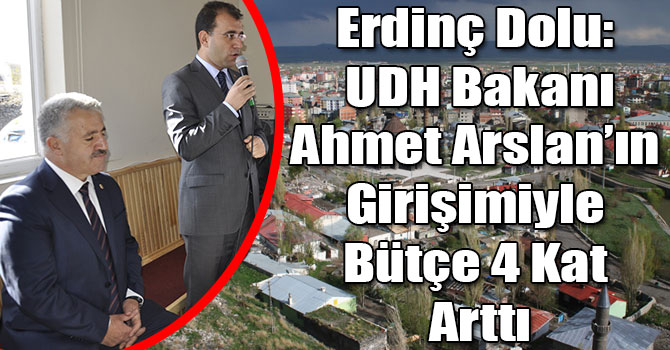 Erdinç Dolu: UDH Bakanı Ahmet Arslan’ın Girişimiyle Bütçe 4 Kat Arttı