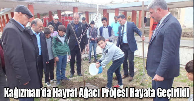 Kağızman’da Hayrat Ağacı Projesi Hayata Geçirildi