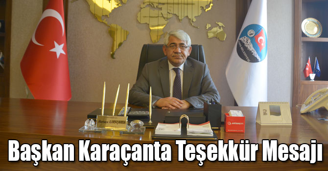 Kars Belediye Başkanı Murtaza Karaçanta'nın Teşekkür Mesajı