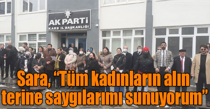 Sara, “Tüm kadınların alın terine saygılarımı sunuyorum”